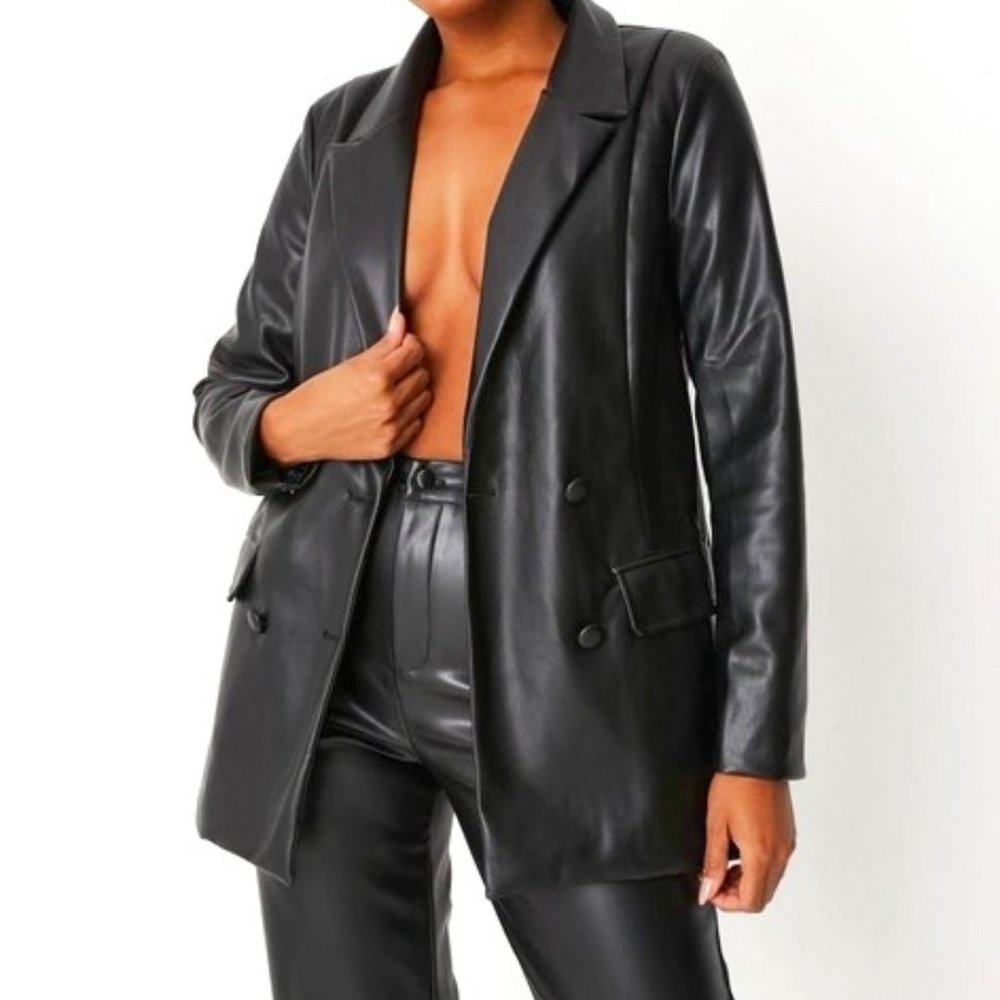 Faux Jeather Jacket Missguided J9703957